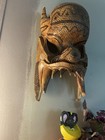 Rare Wooden Hand Carved Demon Mask