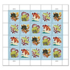 Usps Coral Reefs  fish Postcard 2019 Forever Postage Stamps -sheet Of 100 Postag