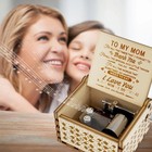 Music Box Gift For Mom From Daughter Vintage Mini Engraved Unique