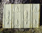 Antique Iridescent Victorian Ceiling Tin Tile Torch Ancanthus Chic Backsplash