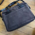 Filson Brass Brown Briefcase  Laptop Bag Aged Nicely Strap Included