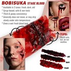 Bobisuka Halloween Fake Blood  Edible Stage Blood 0 53oz  Realistic Vampire Bloo