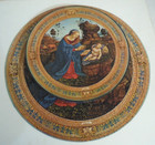  the Adoration Of The Child  Springbok Circular Jigsaw Puzzle W box Vtg  66