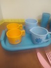 Vintage Children   s Play Kitchen Dishes Lot Fisher Price 80 s 90 s