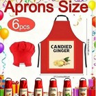 Seasoning Aprons Halloween 6 Set Lightweight Adjustable Fancy Dress Chef Robust