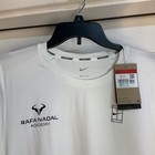 New With Tags Nike Court Slimfit Rafa Nadal Academy Drifit White Size Large