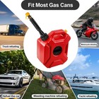 Gas Can Replacement Spout Kit 3 Pcs Flexible Black   Orange Fuel Pouring Nozzles