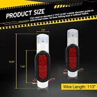 2pcs Boat Trailer Guide On Post Pipe Light Set Led Pole Lights 12v