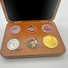 Riviera Hotel   Casino 2000 Mission Millennium Commemorative Chips In Box