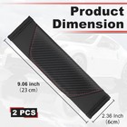 2 Pcs Car Seat Belt Cover Pad  Safety Seatbelt Shoulder Strap Covers   Carbon Fi