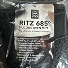 Chef Revival Ritz 685 Degree Silicone Oven Mitt Black 15    2 Pack