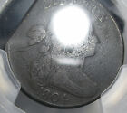 1804 Draped Bust Large Cent Pcgs 20  End Clip   Extremely Rare Mint Error Key 