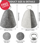 2 Pcs Wool Sauna Hat For For Men Women  Sauna Cap Protects From Overheating   Ha