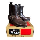 Dingo Kids Vintage Brown Leather Harness Boots 9488 Western Size 6 5d Usa Made