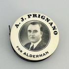 1920 s Political Celluloid Tape  al Prignano  Bloody 20th Ward Chicago Mob Mafia