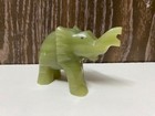 Hand-carved Green Onyx Elephant Figurine