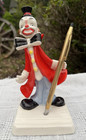 Vintage 1950 s Mcm Holt Howard Clown Pencil Holder Japan Original Label-rare 
