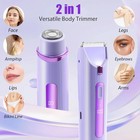 Dermave Bikini Shaver 2 0  Dual Head Electric Trimmer For Purple