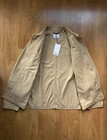Albam Utility Worker Chore Jacket Twill Overshirt Beige Cream Size M Men   s Heavy