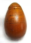 Hanov Handy Darner Antique Darning Egg   Treen Needle Case