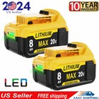 Pack For Dewalt 20v 20 Volt Max Xr 12 0ah Lithium Ion Battery Dcb206-2 Dcb200-2