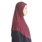 Instant Hijab Scarf Women Muslim Clothing Headscarf Girls Czech Rhinestone