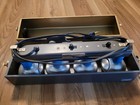 Vtg Smith-victor L43 1500w 2 Switch 4 Light Bar W Case Photography Lighting Read