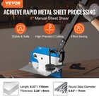 Vevor 5  Manual Hand Plate Shear Benchtop Cutter Metal Sheet Processing Q235