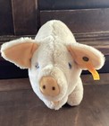 Steiff Pig Plush Vintage 8    Made In Germany