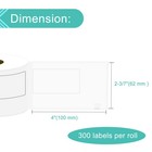 Dk-1202 Shipping Labels Compatible With Brother Ql-500 Dk-1202  2 4 In X 3 9 In 