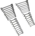 Gearwrench 85034 34 Pcs Standard   Stubby Ratcheting Wrench Set Sae   Metric New