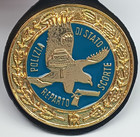 Obsolete Polizia Di Stato Reparto Scorte Police Badge Italy