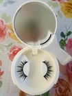 Reusable Magnetic Black False Eyelashes Pair  Natural Effect  Long Lash Length