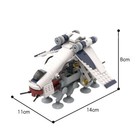 Youfoy  mini Republic Dropship Model With Movable Base 436 Pieces Building Set
