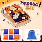 Halloween Castles Bean Bag Toss 6 Bags Pvc Framed Cornhole Set