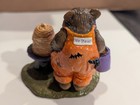 Halloween Honey Bear B-11 Wee Forest Folk Orange With Bats Purple Bucket 