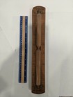 Antique German Wood   Glass 15 Minutes Hourglass Sandglass W  Spinning Mount