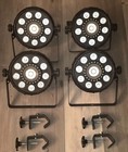Chauvet Dj Fxpar 9 Led Par - 4 Fixtures   Skb Case   Clamps