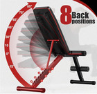 Weight Bench Adjustable Foldable  880lb Incline Decline Workout Bench Home Gym