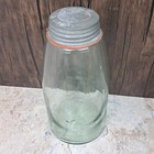 Antique Green The Ball Mason Jar Zinc Lid 1 2 Gallon 1900-1910 Canning Farmhouse