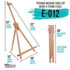 31  Tabletop Folding A-frame Artist Studio Easel  Beechwood Tripod Display Stand
