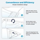 Awning Fabric 18 5oz Heavy-duty Weatherproof Anti-uv Vinyl Awning Fabric