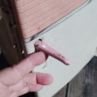 Vintage 1950s Wolverine   Metal Toy Play Refrigerator Pink Kitchen  read