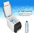 12v Car Refrigerator  Portable Fridge Warmer Cooler With 6l White 