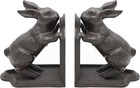 Heavy Duty Cast Iron Bunny Bookends Vintage Decorative Book Ends 5 3lbs