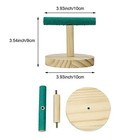  Parrot Perch Bird Stand Natural Wood Quartz Sand Birdcage Play Gym T Perch 