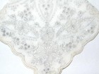 Old Wedding Hand Made Embroidered Bridal Linen Appenzell Handkerchief  2