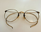 Antique Eyeglasses 1 10 12k Gold Filled Round Wire Rim With Original Case