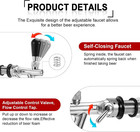 Adjustable Stainless Steel Beer Faucet With Flow Control For Home Brewing