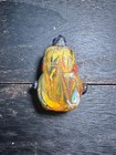 Mosaic Glass Face Pendant  Phoenician-inspired Amulet Bead
